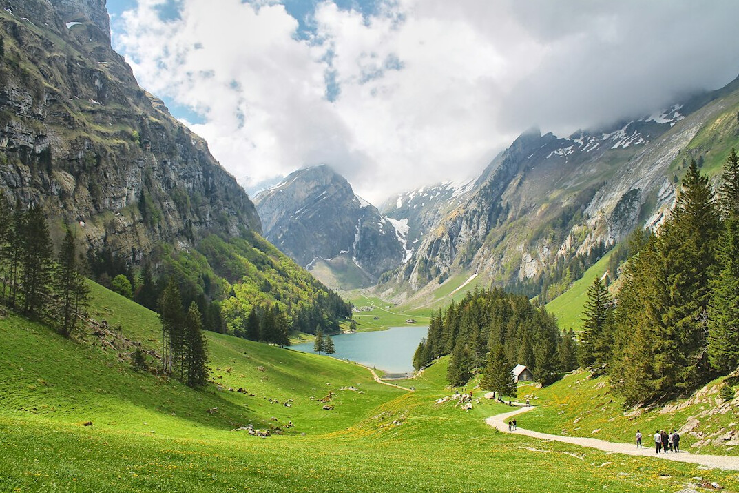 swiss alps landscape