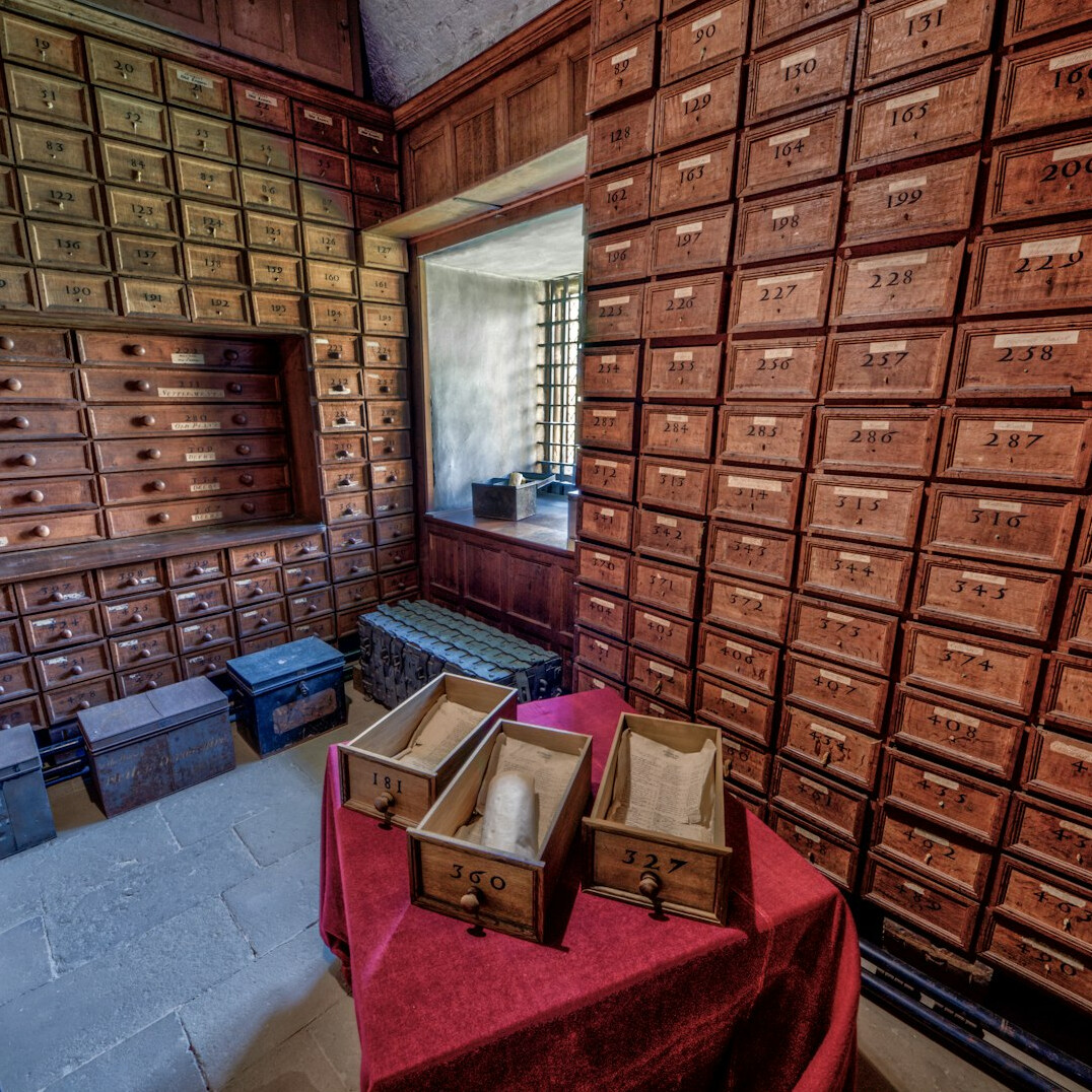 bank vault interior